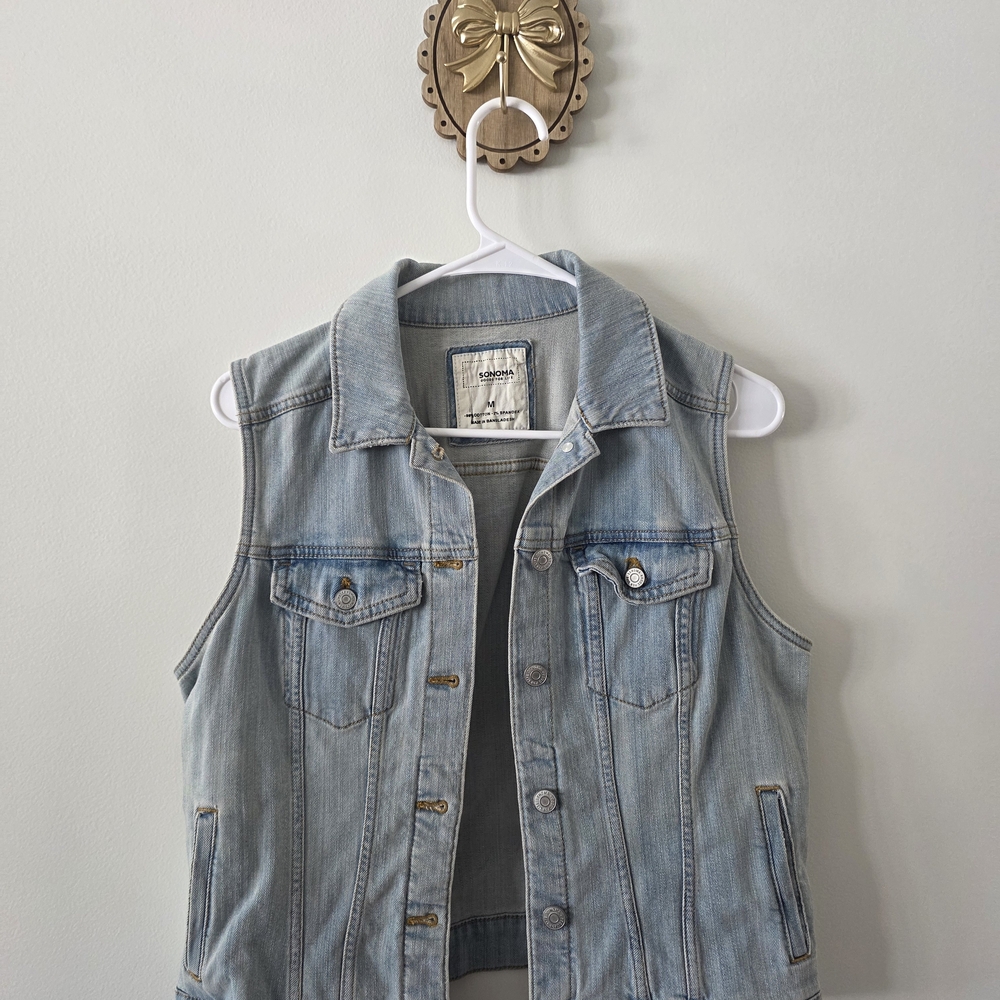 Sonoma Blue Denim Jacket Vest